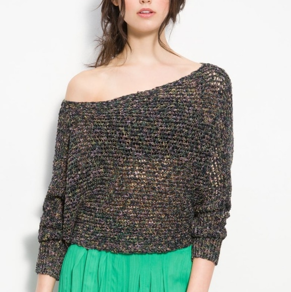 Free People Sweaters - BOHO Free People Open Knit Cropped Sweater